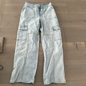 Light Blue Cargo Jeans